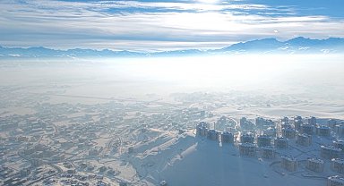 Yüksekova'da yoğun sis: Ankara-Yüksekova uçuşları iptal edildi