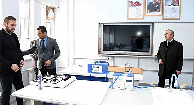 Yükümlülerin temizlediği lisenin fiziki imkânları değerlendirildi