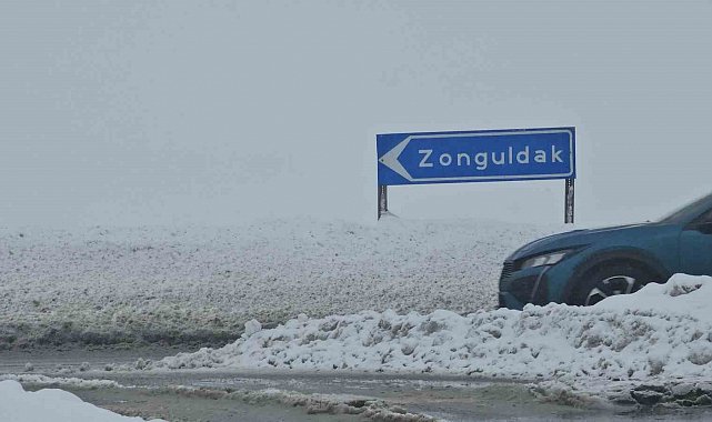 Zonguldak'ta kar etkili oldu