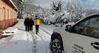 Zorlu kış şartlarında hastalar yalnız bırakılmadı