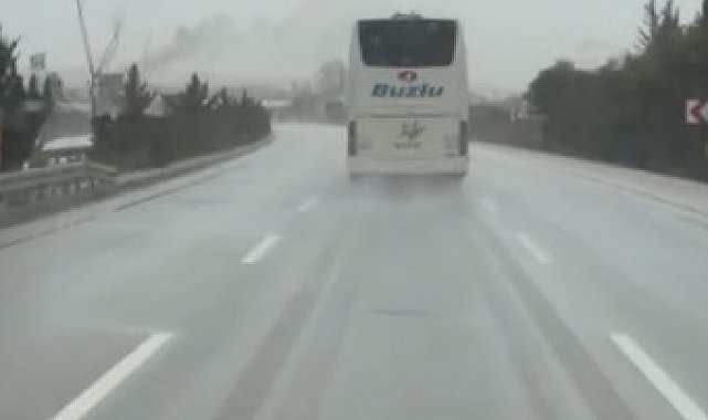 10 kişinin hayatını kaybettiği kazaya karışan firmanın bir başka otobüsü aynı güzergahta hız yaparken görüntülendi