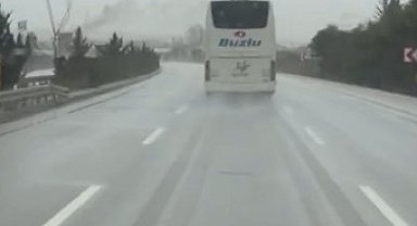 10 kişinin hayatını kaybettiği kazaya karışan firmanın bir başka otobüsü aynı güzergahta hız yaparken görüntülendi