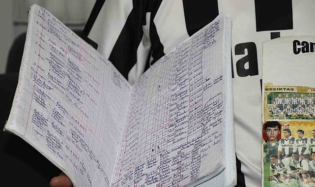25 yıldır Beşiktaş'ın her maçını tek tek not ediyor