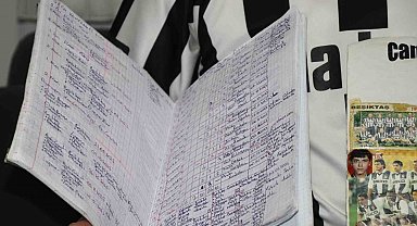 25 yıldır Beşiktaş'ın her maçını tek tek not ediyor