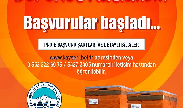 'Arılar Çoğalsın, Bereket Katlansın' projesine başvurular başladı
