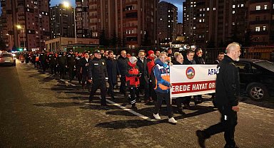 'Asrın felaketi'nin 3. yılında Kayseri'de sessiz yürüyüş