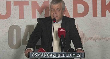 6 Şubat depremi unutulmadı, Osmangazi'de anma töreni düzenlendi