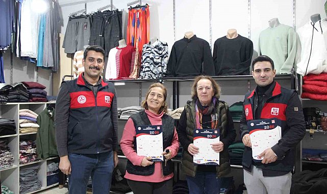 Acil Çağrı Merkezi ekipleri esnafı bilgilendirdi