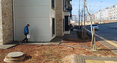 Adıyaman Belediyesi'nden Örenli TOKİ'de haşereyle mücadele