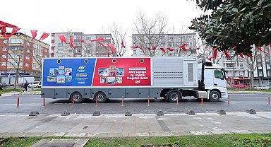 Afet Destek ve Lojistik Dağıtım Tırı'nın rotası Balkanlar