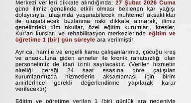 Ağrı'da eğitime kar engeli