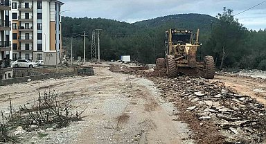 Akçaova TOKİ yolunda çalışma başlatıldı