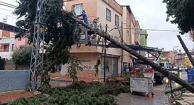 Akdeniz'de sağanak mesaisi gece boyu sürdü