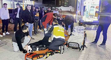 Aksaray'da otomobil ile motosiklet çarpıştı, sürücü ağır yaralı