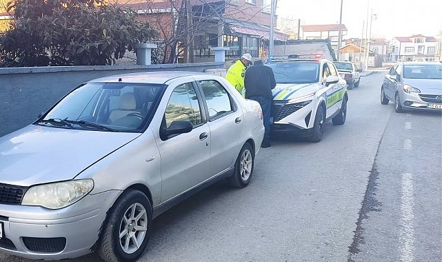 Alaçam'da korsan taksi denetimi