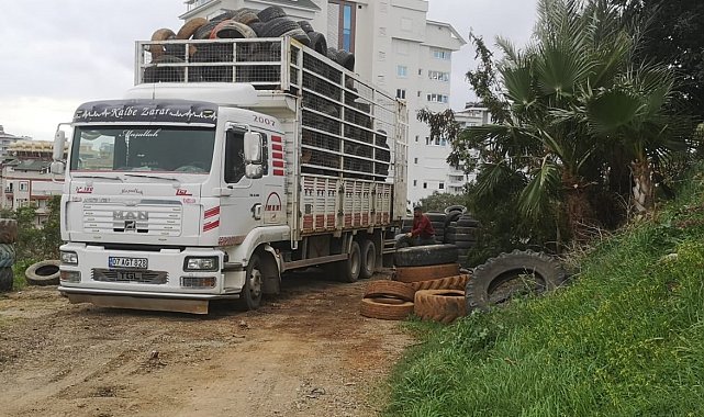 Alanya'da 6 yılda 30 tır atık araç lastiği, geri dönüşümle ekonomiye kazandırıldı