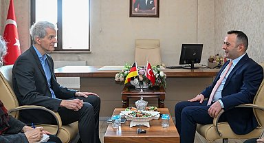 Almanya Federal Cumhuriyeti Büyükelçiliği elçisi Stefan Bredohl Erzurum'da
