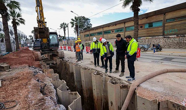 Alsancak'ta dev altyapı çalışması