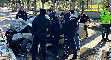 Amcasının aracını izinsiz aldı, kaçarken kaza yaptı