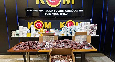 Ankara'da özel reçeteye tabi ilaçları kanuna aykırı yöntemlerle toplayıp satmaya hazırlanan 2 şüpheli tutuklandı