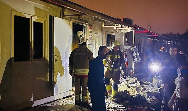 Antakya'da konteyner yangını