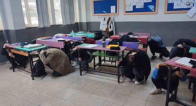 Antalya'da gerçeğini aratmayan deprem ve yangın tatbikatı