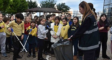 Atakum'da çocuklardan çevre temizliği konusunda anlamlı etkinlik