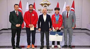 Avrupa Şampiyonu Kaya Adıyaman'da coşkuyla karşılandı