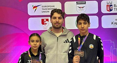 Avrupa Taekwondo müsabakasında Kuyucaklı sporculardan çifte bronz