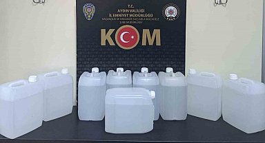 Aydın'da 45 litre etil alkol ele geçirildi
