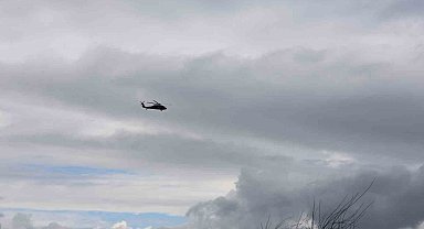Aydın'da sel mağduru vatandaş helikopterle kurtarıldı