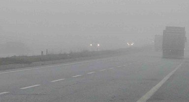 Aydın'da sis sürücülere zor anlar yaşatıyor