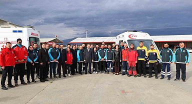 Aydın'da UMKE personeline ambulans sürüş güvenliği eğitimi