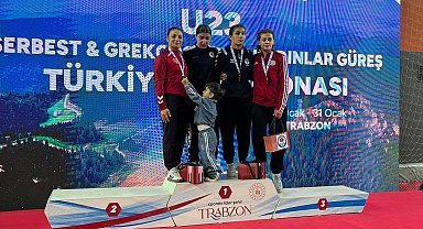 Aydınlı güreşçi, Trabzondan madalyayla döndü