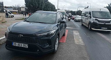 Babaeski'de elektrikli bisiklet ile otomobil çarpıştı: 1 ölü