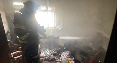 Babaeski'de ev yangını söndürüldü