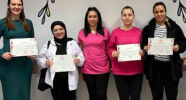 Babaeski'de şubat ayı gebe okulu eğitimleri tamamlandı