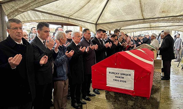 Babaeskili genç hakim son yolculuğuna uğurlandı