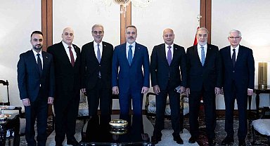 Bakan Fidan, GYUK Başkanı Ali Şaat'ı kabul etti