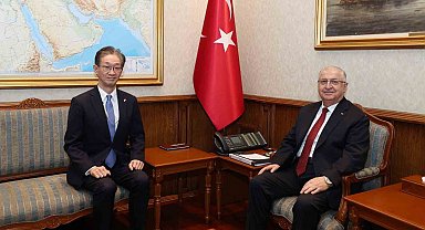 Bakan Güler, Japonya'nın Ankara Büyükelçisi Tamura'yı kabul etti