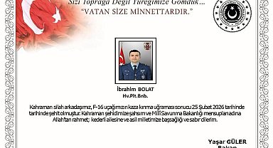 Balıkesir'de kaza kırıma uğrayan F-16'da şehit olan pilotun kimliği açıklandı