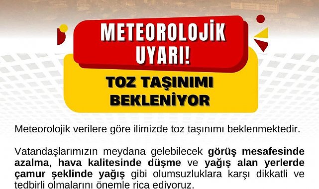 Bartın'da toz yağmuruna dikkat
