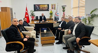 Başkan Aküzüm, Başhekim Türken ile görüştü