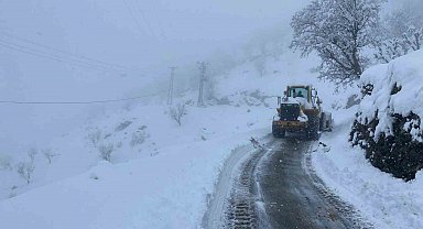 Batman'da 115 yerleşim yerinin yolu kardan kapandı