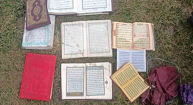 Batman'da İluh Deresine atılan Kur'an-ı Kerim ve dini kitaplar çıkarıldı