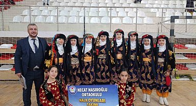 Batman'da Okul Sporları Halk Oyunları Yarışması düzenlendi