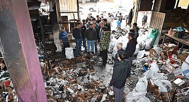 Batman'da sanayi sitesinde yangın: Alevler büyümeden söndürüldü