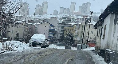 Battalgazi'de kar yağışı sonrası ekipler sahada