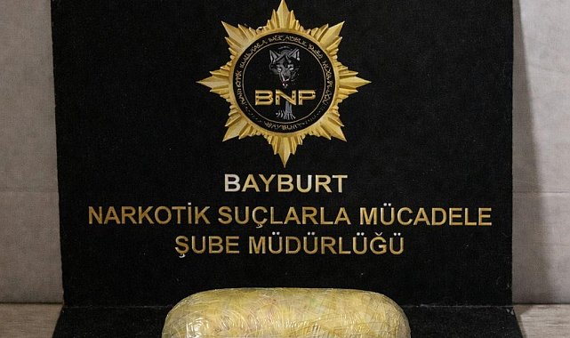 Bayburt'ta 219 gram skunk ele geçirildi