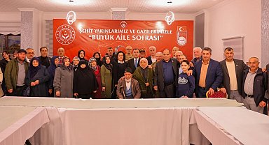 Bayburt'ta "Büyük Aile Sofraları" iftarı şehit aileleri ve gazilerle paylaşıldı